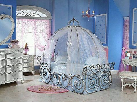 Disney Princess Carriage Bed, Cinderella Carriage Bed, Cinderella Bed, Princess Carriage Bed, Cinderella Bedroom, Cinderella Room, Carriage Bed, Disney Princess Bedroom, Rooms To Go Kids