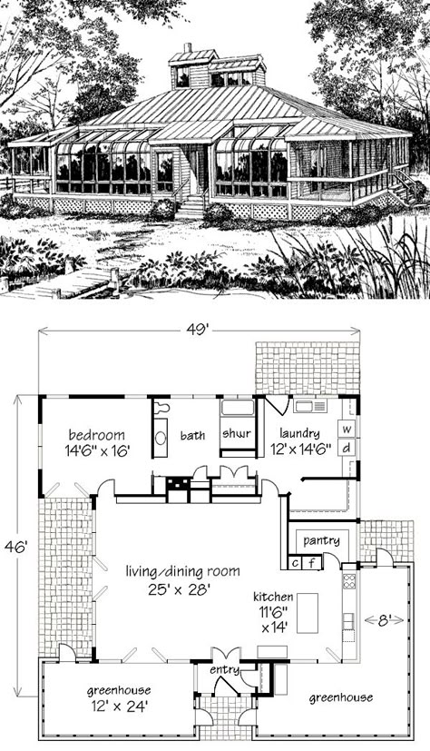 House Plan With Attached Greenhouse, House With Greenhouse Attached Floor Plans, Floor Plan With Greenhouse, Tiny House With Greenhouse Attached, Floor Plans With Greenhouse, Homes With Greenhouses Attached, House Plans With Greenhouse Attached, Houses With Greenhouses Attached, House Plan With Greenhouse