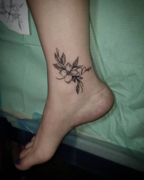 Butterfly And Flower Ankle Tattoo, Dogwood Tattoo Small, Ankel Tattoos Small For Women, Small Dogwood Flower Tattoo, Large Ankle Tattoo, Dogwood Tattoos For Women, Ankle Scar Tattoo Cover Up, Dog Wood Flower Tattoo, Ankel Tattoos Tiny