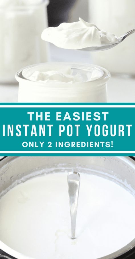 Snacks From Scratch, Instant Pot Greek Yogurt, Yogurt In The Instant Pot, Instant Pot Yogurt Recipe, Homemade Yogurt Recipes, Make Your Own Yogurt, Make Greek Yogurt, Instant Pot Yogurt, Homemade Greek Yogurt