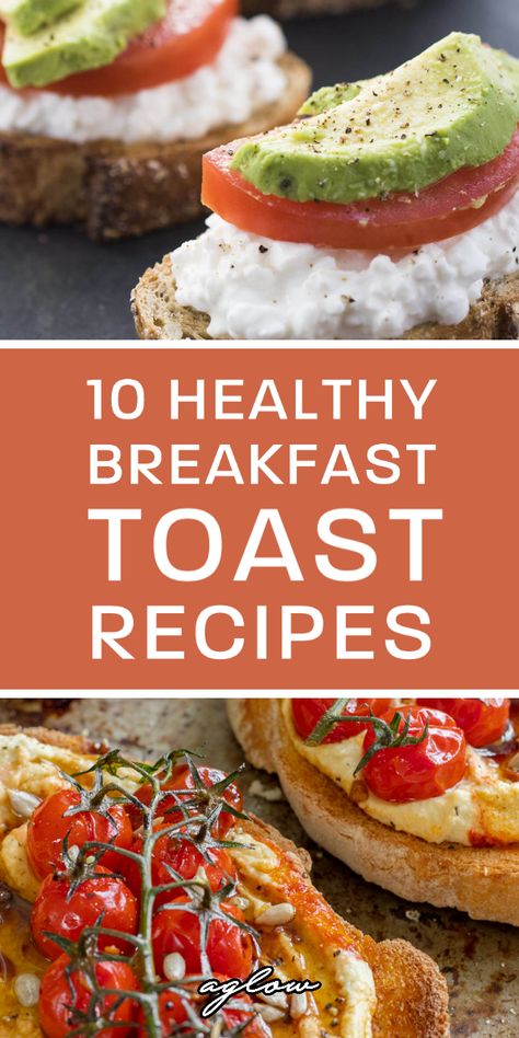 Essen, Breakfast Toast Recipes, Breakfast Toasts, Healthy Breakfast Toast, Toast Recipe Breakfast, Mediterranean Breakfast, Healthy Toast, Savory Breakfast Recipes, Healthy Brunch Recipes