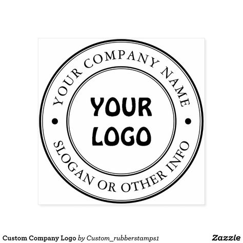 Custom Company Logo Self-inking Stamp Logo Company, Round Logo, Business Thank You, Self Inking Stamps, Pattern Graphic, Disney Gifts, Star Wars Gifts, Custom Logo, Company Names