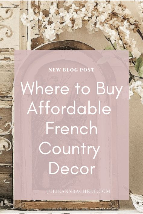 The Most Charming French Country Style Shops on Etsy Antique White Sherwin Williams, French Country Cottage Decorating, French Country Porch, French Country Mantle, French Country Paint Colors, French Country Style Bedroom, French Country Crafts, French Country Color Palette, French Country Curtains