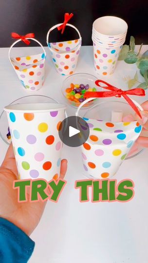 1.7M views · 19K reactions | Party Favors From Paper Cup Craft #fbreels #trendingreels #youtubeshorts #partyideas #goodiebag #crafting #favorboxes #hacks #easycrafts #fun #creative | Kitchen Meals | Kitchen Meals · Original audio Candy In A Cup Gift Party Favors, Diy Candy Bags Ideas, Paper Cup Crafts For Kids, Christmas Class Treats, Birthday Party Gift Bag Ideas, Diy Party Packs, Brownies Ideas, K Cup Crafts, Recipe Gifts