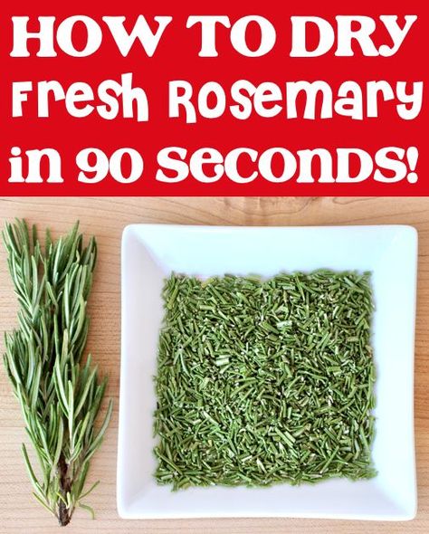 Rosemary Drying, Dry Rosemary, Preserve Fresh Herbs, Drying Fresh Herbs, Fresh Herb Recipes, Rosemary Herb, Preserving Herbs, Seasoning Blends, Dry Herbs