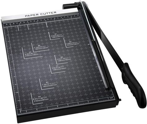 A4 Paper Trimmer Paper Cutter Heavy Duty Metal Base Trimmer Gridded Paper Photo Guillotine Craft Machine 13 inch Cut Length 12 Sheets Capacity for Office Home Use (Black) #craftsupplies Gridded Paper, Paper Trimmer, Iris Folding, Paper Photo, A4 Paper, Gift List, Christmas 2024, Office Home, Metal Base