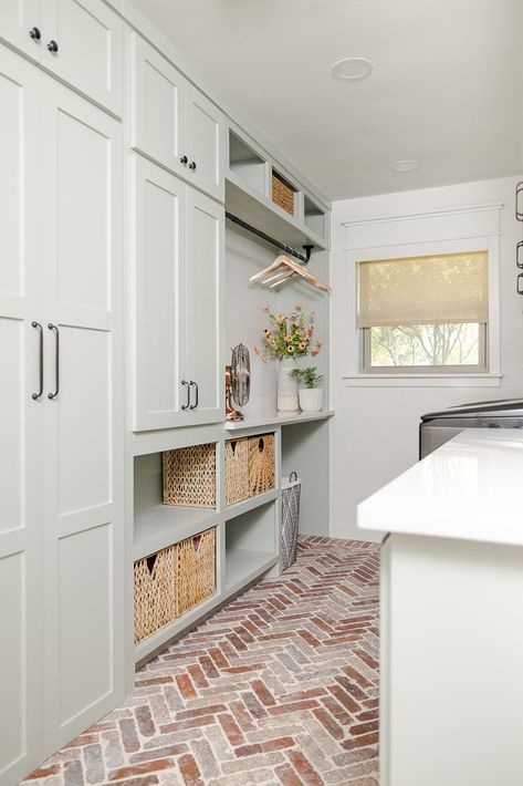 Want to know that paint color? Need a link to the flooring? Get ALL the links to the materials (and CADs!) used in this gorgeous laundry room remodel with our digital download. Designs and Spec Sheets can cost clients thousands of dollars, but with this digital download you can have all the information for just $29.95! Ohio House, Dream Laundry Room, Basement Laundry Room, Laundry Room Flooring, Pantry Remodel, Basement Laundry, Mudroom Laundry Room, Laundry Room Remodel, Spec Sheet