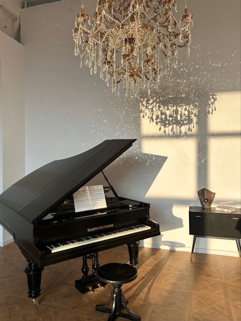 Aesthetic Clarinet, Piano Room Aesthetic, Grand Piano Aesthetic, Grand Piano Room, Piano Aesthetic, Beautiful Piano, Black Piano, Piano Room, Music Motivation