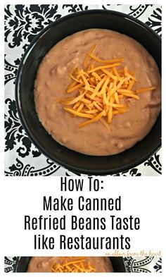 Canned Refried Beans, Mexican Refried Beans, Make Refried Beans, Canning Refried Beans, Refried Beans Recipe, Mexican Cooking, Hispanic Food, Mexican Food Recipes Easy, Tex Mex Recipes