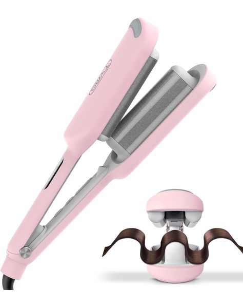 Curling Iron Crimper Iron Waves, Beach Waver Curling Iron, Beach Waves Curling Wand, Tymo Hair, Waver Curling Iron, Crimper Hair, Beachwaver Curling Iron, Deep Waver, Beach Waver