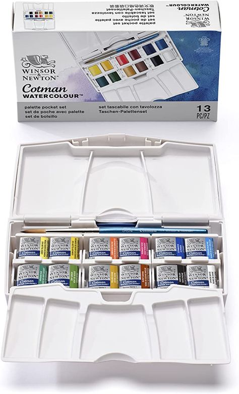 Cotman Watercolor, Winsor And Newton Watercolor, Watercolor Paint Set, Water Colours, Winsor & Newton, Watercolor Paint, Water Colour, Amazon Art, Painting Supplies