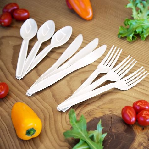 HIGH HEAT STABLE & SUPER STRONG – Transitions2earth premium quality utensils and cutlery will not melt, deform or dissolve into your food even in very hot foods and soups. Won’t bend or collapse. Stands up to repeated use in all types of foods.
WASHABLE & REUSABLE – Transitions2earth premium quality utensils and cutlery can be used multiple times and will still look like new after multiple washings in a dishwasher. Food Delivery Packaging, Delivery Packaging, Disposable Cutlery, Recycling Facility, Plastic Cutlery, Plastic Spoons, Disposable Plates, Hot Soup, Food To Go