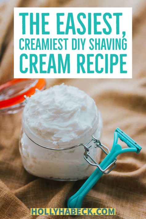 Shaving Cream Recipe, Diy Shaving Cream, Homemade Shaving Cream, Natural Shaving Cream, Shave Butter, Natural Beauty Recipes, Razor Burn, Diy Skin Care Recipes, Essential Oils For Skin