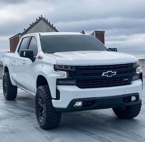 New Chevy Truck, Cabin Luxury, 2023 Ram 1500, Best Pickup Truck, Chevy Trucks Silverado, Silverado Truck, White Truck, Custom Pickup Trucks, Lifted Chevy Trucks