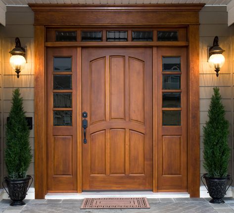 Craftsman Front Doors, Wooden Front Door, House Main Door, House Main Door Design, Craftsman Door, Front Door Design Wood, Wooden Front Door Design, Wooden Main Door, Wooden Main Door Design