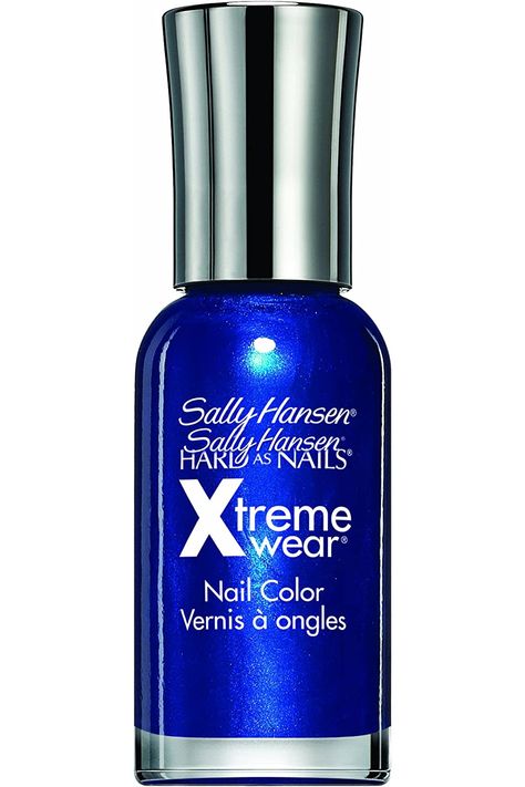 Sally Hansen Hard as Nails Xtreme Wear, Blue It, 0.4 Fluid Ounce Sally Hansen Xtreme Wear, Sally Hansen Nail Polish, Sally Hansen Nails, Hard Nails, Red Nail Polish, Long Lasting Nails, Shellac Nails, Nails Black, Sally Hansen