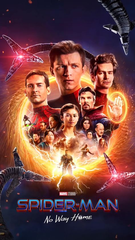 No Way Home Poster, Spiderman Poster, Spiderman No Way Home, Venom Movie, Ms. Marvel, Best Movie Posters, Spider Man No Way Home, No Way Home, Marvel Posters