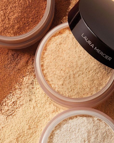 Powder Makeup Photography, Loose Powder Photography, Powder Photography, Laura Mercier Powder, Laura Mercier Translucent Powder, Translucent Powder, Finishing Powder, Makeup Photography, Powder Makeup