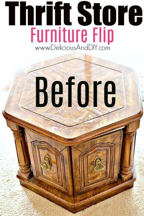 Makeover a Thrift Store Coffee Table by Using Gold Leafing and transform an outdated table into a modern stunning coffee table. #coffeetablemakeover #coffeetableideas #thriftedfurniture #goldleafing #repurposed Living Room Couches, Creative Upcycling, Rental Home Decor, Coffee Table Makeover, Room Couches, Penny Board, Gold Leafing, Thrift Store Furniture, Store Furniture