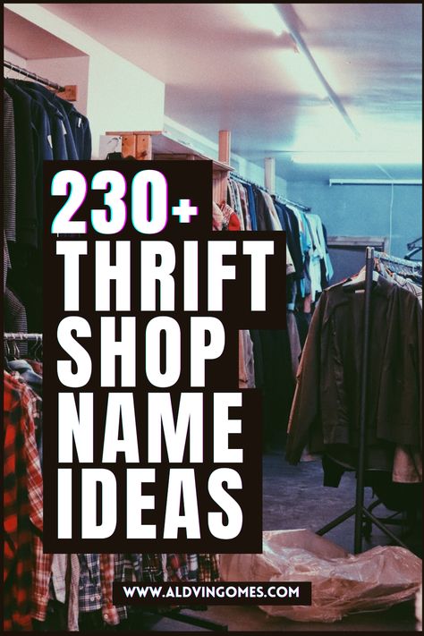 Planning to start a thrift shop? but stuck on finding good names? Here is the list of thrift shop names to grab for your business. thrift shop name ideas, thrift store name ideas, fun thrift store name ideas. Thrift Clothes Shop Name Ideas, Thrift Instagram Account Names, Instagram Thrift Name Ideas, Thrift Account Names, Second Hand Name Ideas, Online Thrift Shop Names Ideas, Thrift Store Ideas Clothes, How To Start A Thrift Store Online, Name For Shop Clothes