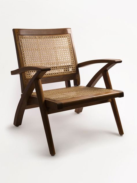 Rangoon folding teak cane chair Woven Leather Chair, Outdoor Teak Furniture, Thai Kitchen, Easy Chairs, Rattan Side Table, Cane Furniture, Woven Chair, Wooden Buildings, Cane Chair