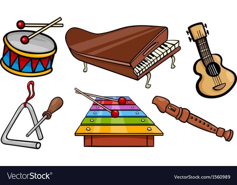 Illustration Objects, Preschool Learning Activities, Preschool Learning, Cartoon Illustration, Transparent Png, Learning Activities, Musical Instruments, Music Artists, Art Set