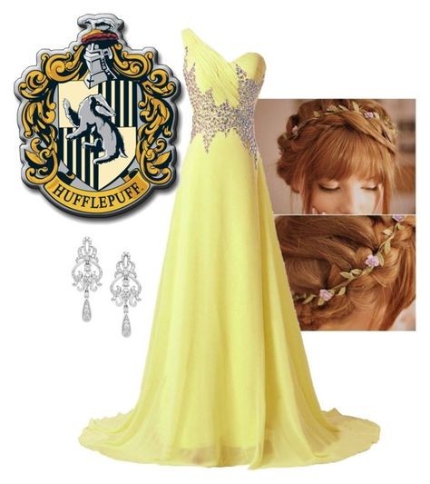 "Hufflepuff Yule Ball" by laceyleanne18 ❤ liked on Polyvore featuring Wrapped In Love Yule Ball Outfits Men, Hufflepuff Yule Ball Gowns, Ball Outfits Men, Hufflepuff Dress, Yule Ball Dresses, Harry Potter Houses Outfits, Yule Ball Outfits, Hufflepuff Outfit, Yule Ball Dress