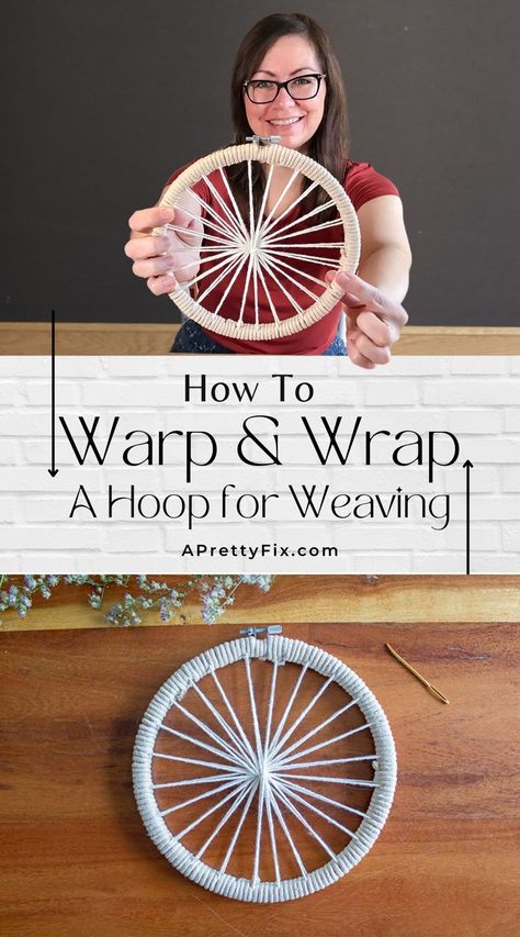 Circular Weaving Tutorial, Weaving With Fabric, Kids Weaving Projects, Hoop Weaving, Circular Loom Weaving, Circular Weaving Loom, Chair Weaving, Moon Wreaths, Diy Loom