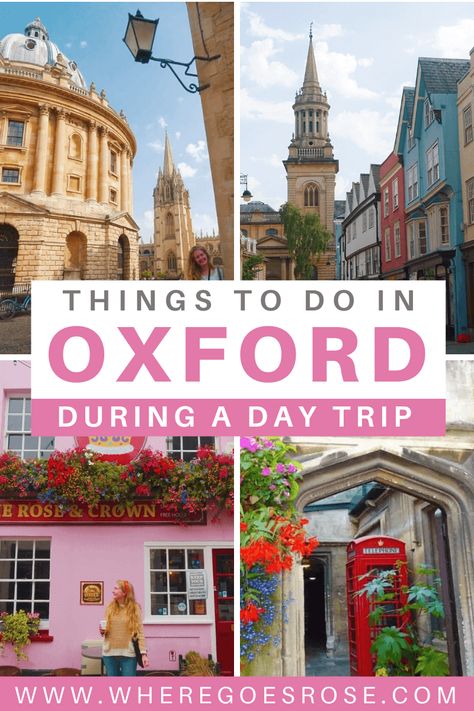 Oxford travel guide covering things to do in Oxford and how to take the perfect Oxford day trip. Follow these Oxford travel tips for a perfect trip! #oxford #visitoxford #citybreak Oxford Day Trip Things To Do, Oxford Travel Guide, Oxford Day Trip, Oxford Things To Do, Things To Do In Oxford England, Oxford England Aesthetic, Oxford Itinerary, Things To Do In Oxford, Radcliffe Camera