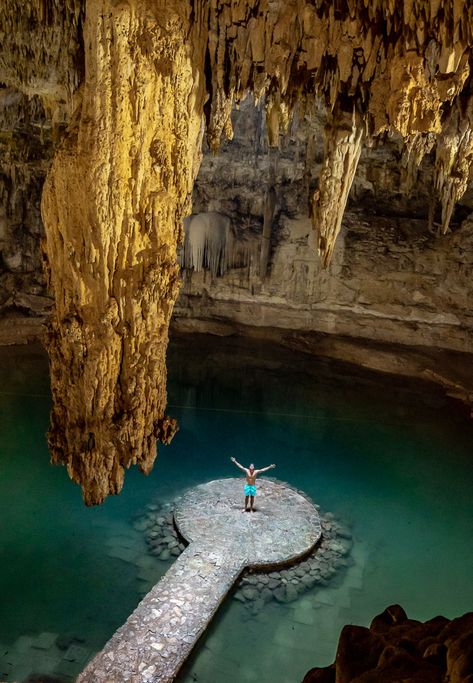 18 Things To Know About Cenote Suytun - Traveltomtom.net - Traveltomtom.net Underground Swimming Pool, Valladolid Mexico, Merida Mexico, Wildlife Day, Costa Maya, Cliff Diving, Yucatan Peninsula, Road Trip Itinerary, Boat Trips