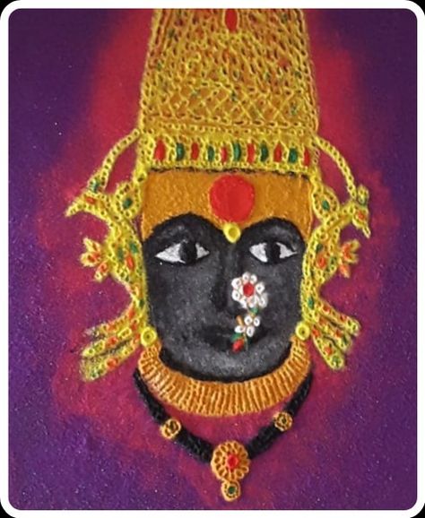 Celebrate Dussehra by making these beautiful rangoli design of mahalakshmi Devi. Mahalakshmi Rangoli Design, Devi Rangoli Designs, Devi Rangoli, Rangoli Painting, Sanskar Bharti Rangoli Designs, Sanskar Bharti Rangoli, Ganpati Songs, Kolhapur Mahalaxmi, Rangoli Designs For Competition