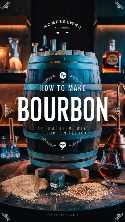 How to Make Bourbon: Home Distiller’s Guide to a Classic! [Beginner’s Blueprint]  Imagine the satisfaction of sipping a glass of your very own homemade bourbon, crafted to perfection with your personal touch and a unique flavor profile.  The art of how to make bourbon at home is not only a rewarding endeavor, but also a gateway to understanding the intricate process that goes into creating this iconic American spirit. Beginner Bartender, Make Your Own Whiskey, Bourbon Whiskey Brands, How To Make Bourbon, Making Alcohol, Moonshine Still Plans, Bourbon Distillery, Homemade Whiskey, Homemade Bourbon