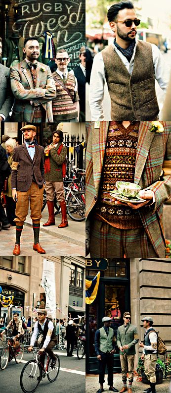 #UK Tweed Run Fashion - boys get your tweed on!!! Hair Products For Men, Tweed Ride, Tweed Run, Tweed Men, Mens Belt, Goodwood Revival, Cycle Chic, Dapper Dan, Sweater Vests