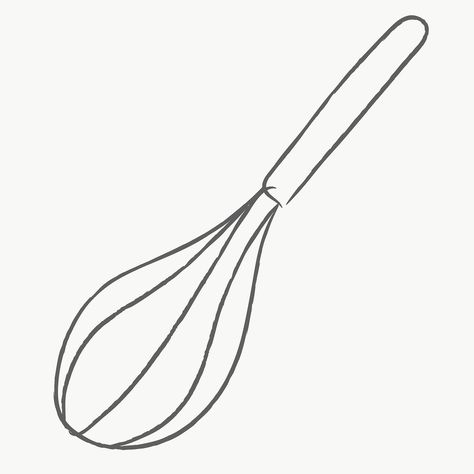 Doodle whisk design element | free image by rawpixel.com / nunny Whisk Drawing, Whisk Illustration, Noodle Illustration, Cooking Tattoo, Baking Drawing, Whisk Logo, Bakery Icon, Cake Png, Berlin Apartment