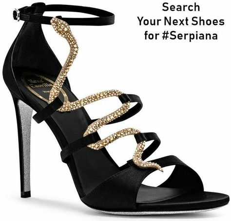 Snake Shoes, Snake Heels, Next Shoes, Fashion Shoes Heels, Shoes Heels Classy, Luxury Footwear, Shoes Outfit Fashion, Rene Caovilla, Fancy Shoes