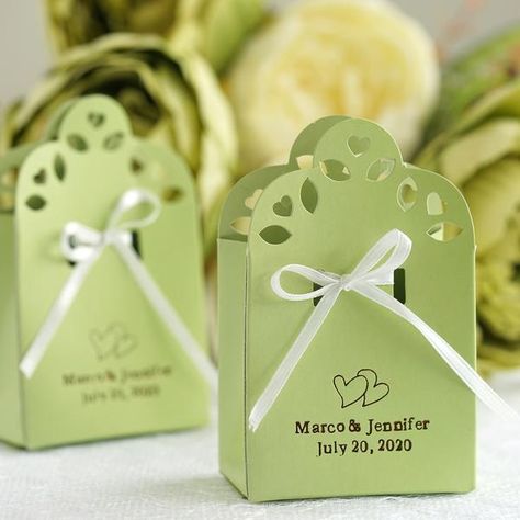 Personalized Wedding Favors,Gift Box, Party Favor Boxes | eFavorMart 50th Anniversary Table Decorations, 50th Anniversary Table, Personalized Wedding Favor Box, Personalized Favor Boxes, Cake Favors, Wedding Favors Cheap, Favor Ideas, Party Favor Boxes, Wedding Favor Boxes