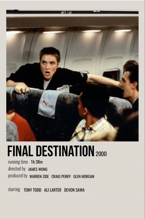 The Final Destination Poster, Final Destination Minimalist Poster, Minimalist Movie Posters Horror, Polaroid Movie Poster Horror, Final Destination Aesthetic, Final Destination Poster, Horror Movies Poster, Netflix Horror Movies, Halloween Marathon