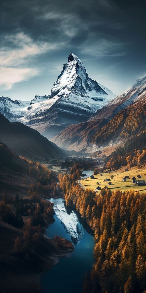 Matterhorn Wallpaper, Phn Wallpaper, Mountain Landscape Photography, Best Nature Wallpapers, Iphone Wallpaper Stills, Digital Painting Techniques, Landscape Photography Nature, Nature Images, Landscape Wallpaper