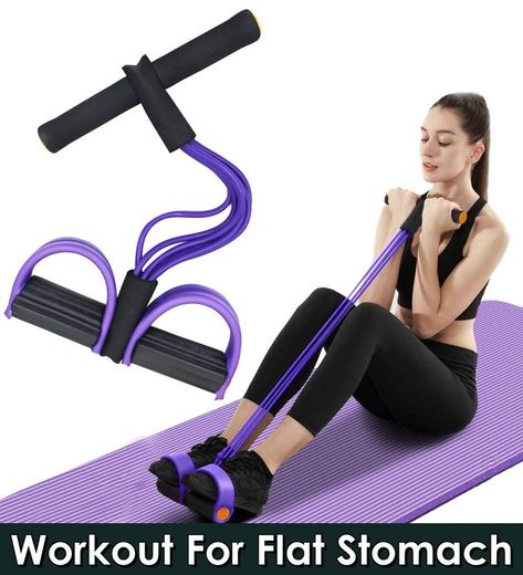 Multifunction Tension Rope, 6-Tube Elastic Yoga Pedal Puller Resistance Band, Natural Latex Tension Rope Fitness Equipment, for Abdomen/Waist/Arm/Leg Stretching Slimming Training Bfr Bands, Rope Exercise, Flat Abs Workout, Rope Exercises, Workout Fits Women, Workout For Flat Stomach, Resistance Band Set, Strength Training Equipment, Exercise Equipment