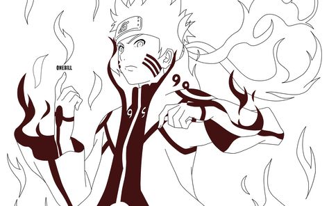 Naruto Bijuu Mode Lineart by OneBill Itachi Lineart, Naruto Lineart, Naruto Bijuu Mode, Throne Of Glass Books, Anime Watch, Disney Sketches, Disney Couples, Fan Art Drawing, Jack Frost