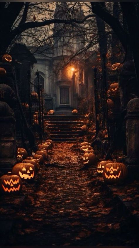 Aesthetic Wallpaper Spooky, The Pumpkin Queen, Halloween Aesthetic Wallpaper, Spooky Background, Helloween Wallpaper, Halloween Wallpaper Iphone Backgrounds, Days Until Halloween, Pumpkin Queen, Autumn Wallpaper