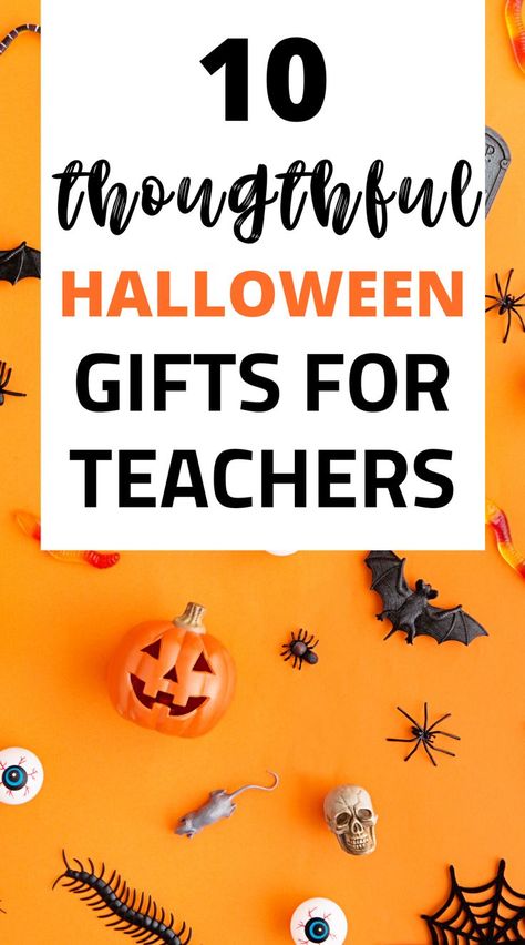 Halloween decor Halloween Gift Basket For Teachers, Cute Halloween Gifts For Teachers, Halloween Bags For Preschoolers, Preschool Halloween Gift Bags, Cricut Halloween Teacher Gifts, Preschool Teacher Halloween Gift, Halloween Gift Bags For Teachers, Halloween Gift For Daycare Teacher, Trick Or Treat For Teachers