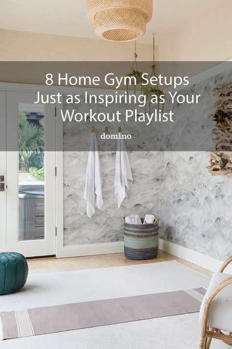 Spa Workout Room, Spa Like Home Gym, Home Gym Setup Ideas, Home Gym No Windows, Zen Workout Space, Home Workout Area Small Spaces, Home Gym Spa, At Home Wellness Room, Beautiful Home Gym