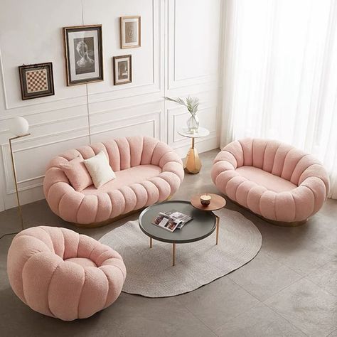 #sofa #couch #aesthetic Single Couch, Living Room Furniture Styles, Upholstered Couch, Curved Sofa, Bedroom Chair, Living Room Sectional, Single Sofa, Bedroom Styles, Modern Sofa