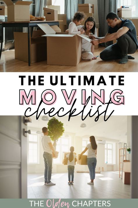 The Ultimate Moving Out Checklist - The Olden Chapters Tips When Moving Into A New Home, Cheap Moving Hacks, Organizing New Home, How To Unpack After Moving, Tips For Moving Into A New House, Moving Checklist Things To Do, Moving In Checklist, Move In Checklist New Home, Checklist For Moving Into New Home