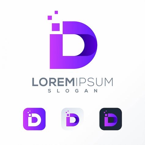 Pixel d logo design ready to use | Premium Vector #Freepik #vector #pixel-logo #dot-logo #connection-logo #multimedia-logo Phosphorus Element, D Logo Design, Basic Computer Skills, Dna Logo, Dp Logo, Typographie Logo, Data Logo, Data Icon, Computer Logo