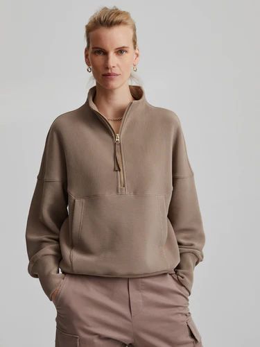 Women's Half Zip Sweatshirts | High Neck Sweaters | Varley UK Winter Sporty Half-zip Sweatshirt, Winter Sportswear Half-zip Sweatshirt, Casual Costumes, Half-zip Fleece Hoodie Sportswear, Functional Fleece Half-zip Sweatshirt, Athleisure Half-zip Sweatshirt With Zipper Closure, Sweat Women, Sweatshirts For Women, Half Zip Sweatshirt