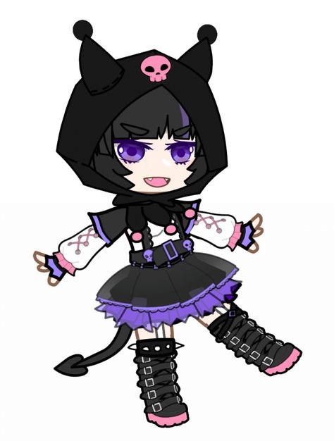 Gacha Kuromi, Kuromi Human, Hello Kit, Club Life, Gacha Club, Christmas Wallpaper, Hello Kitty, Darth Vader, Kitty