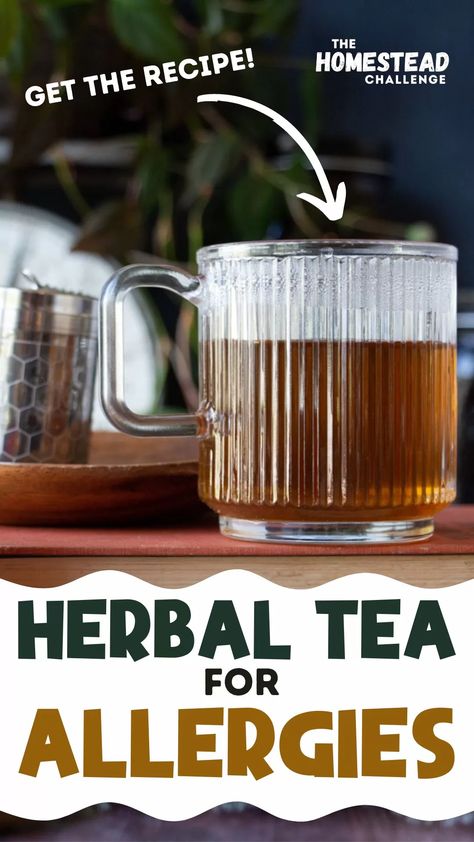 This herbal allergy tea recipe is packed with natural remedies to soothe seasonal allergies. The blend of nettle, licorice, mullein, red clover, peppermint, and ginger offers anti-inflammatory, decongestant, and antihistamine properties. Brew 2 tablespoons of the tea blend with 1.5 cups of hot water and enjoy the delicious and beneficial tea up to 3 times a day. Caffeine-free! Store in an airtight container for up to 6 months. Add honey and lemon for additional health benefits. Nettle Tea Recipe, Allergy Tea, Natural Remedies For Allergies, Natural Face Mask, Red Clover, Seasonal Allergies, Tea Benefits, Tea Recipe, Caffeine Free