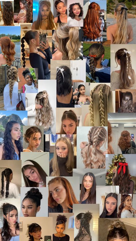 Cute hairstyles for school, autumn hairstyles, short hair and long hair Hairstyles Classy, Autumn Hairstyles, Cute Middle School Outfits, Hairstyle Examples, Middle School Outfits, Cute Hairstyles For School, Cute Quick Hairstyles, Easy Hairstyles For Thick Hair, Hair Inspiration Long